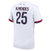 Original Fußballtrikot Paris Saint-Germain Nuno Mendes 25 Auswärtstrikot 2024-25 Für Herren